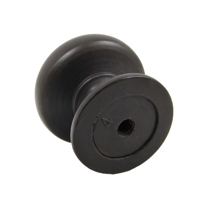 Oil Rubbed Bronze Round Cabinet Knob with Mounting Hardware
