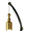 Otto 2 - Light Dimmable Black/Brass Armed Sconce