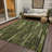 Machine Washable Indoor/Outdoor Christain ACN1305 Olive Rug-102533847