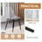 5 - Piece Round Glass Top Dining Set-1254660495
