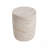 Outdoor/Indoor Lightweight Concrete Side Table, Elegant Travertine Finish for Versatile Use and Durability