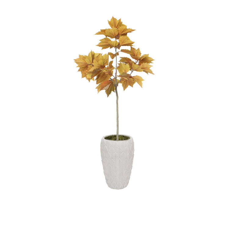 Arbre à feuilles d'érable rétro de 78,5 po Roemer