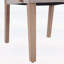 Élégantes chaises de salle à manger rembourrées beiges avec accoudoirs, ensemble de 2, structure en bois d'hévéa noyer pour plus de confort et de style-421871131