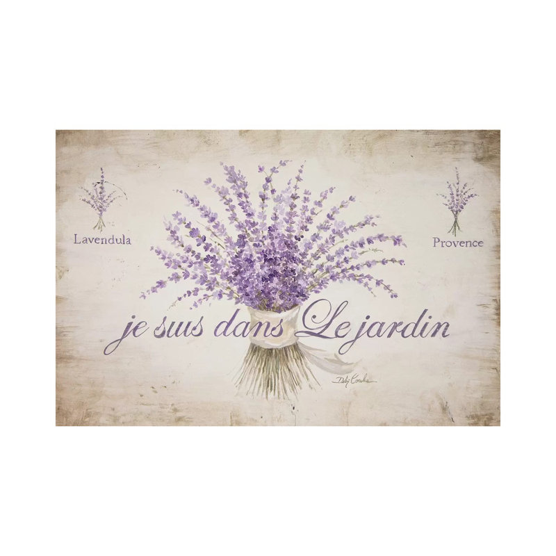 French Lavender by Debi Coules - Wrapped Canvas Print, 20.32 cm H x 30.48 cm W