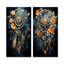 Mirage de rêve noir et bleu - ensemble d'art mural en métal Dream Catcher-1801921446