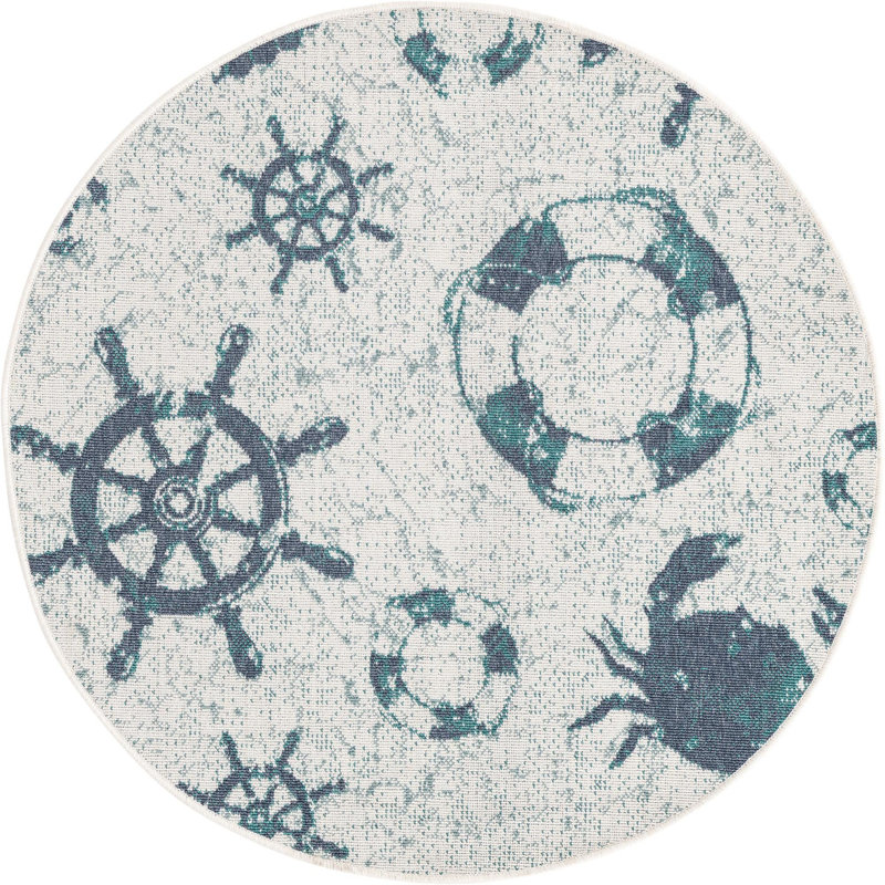 Bertrand Indoor / Outdoor Rug, Round 4'
