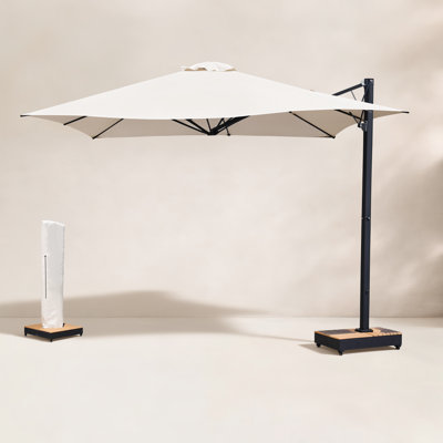 Menades Double-Sided Cantilever Umbrella with Base