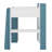 Wood Loft Bed With Built-In Storage Shelves, Clothes Rails And Desk-1543122386