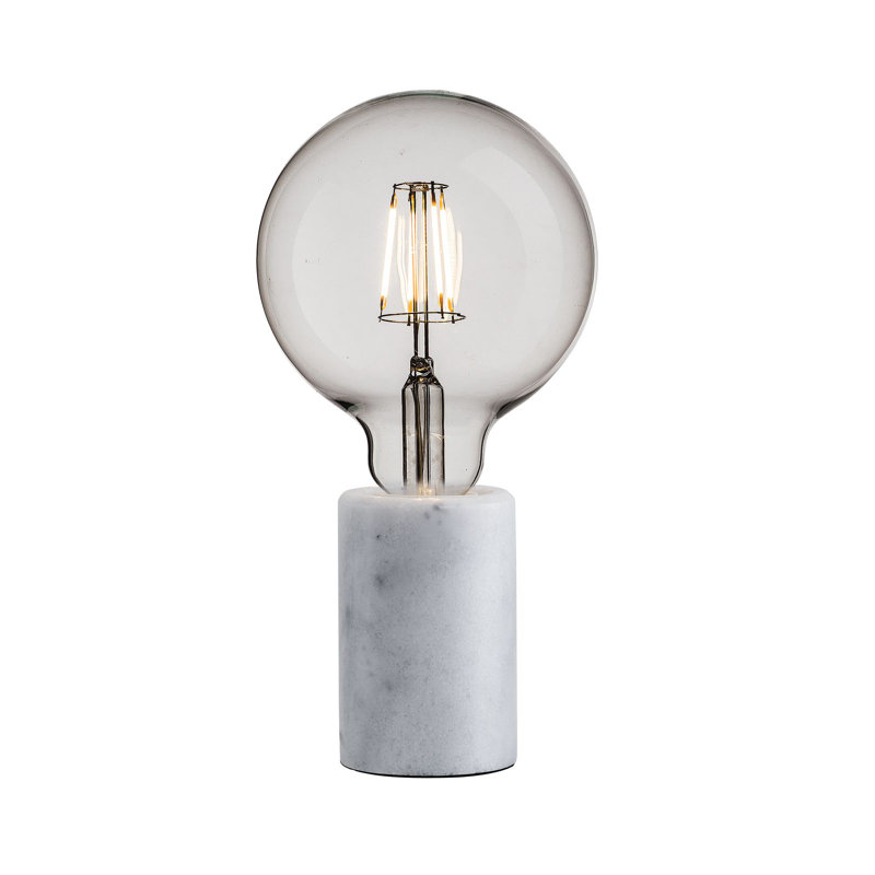 Marble Novelty Lamp, White
