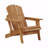 Outdoor Adirondack Chair, Wooden Folding Pre-Assembled Backrest And Seatboard