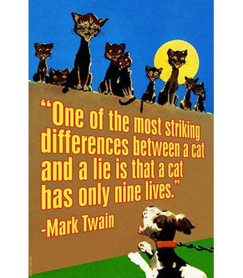 «A Cat and a Lie» par Wilbur Pierce - publicité imprimée