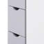 Armoire de rangement pour salle de bain de 54 po de hauteur, tour à linge autoportante avec tablette à 2 niveaux et tiroirs, rangement de plancher étroit-706881605