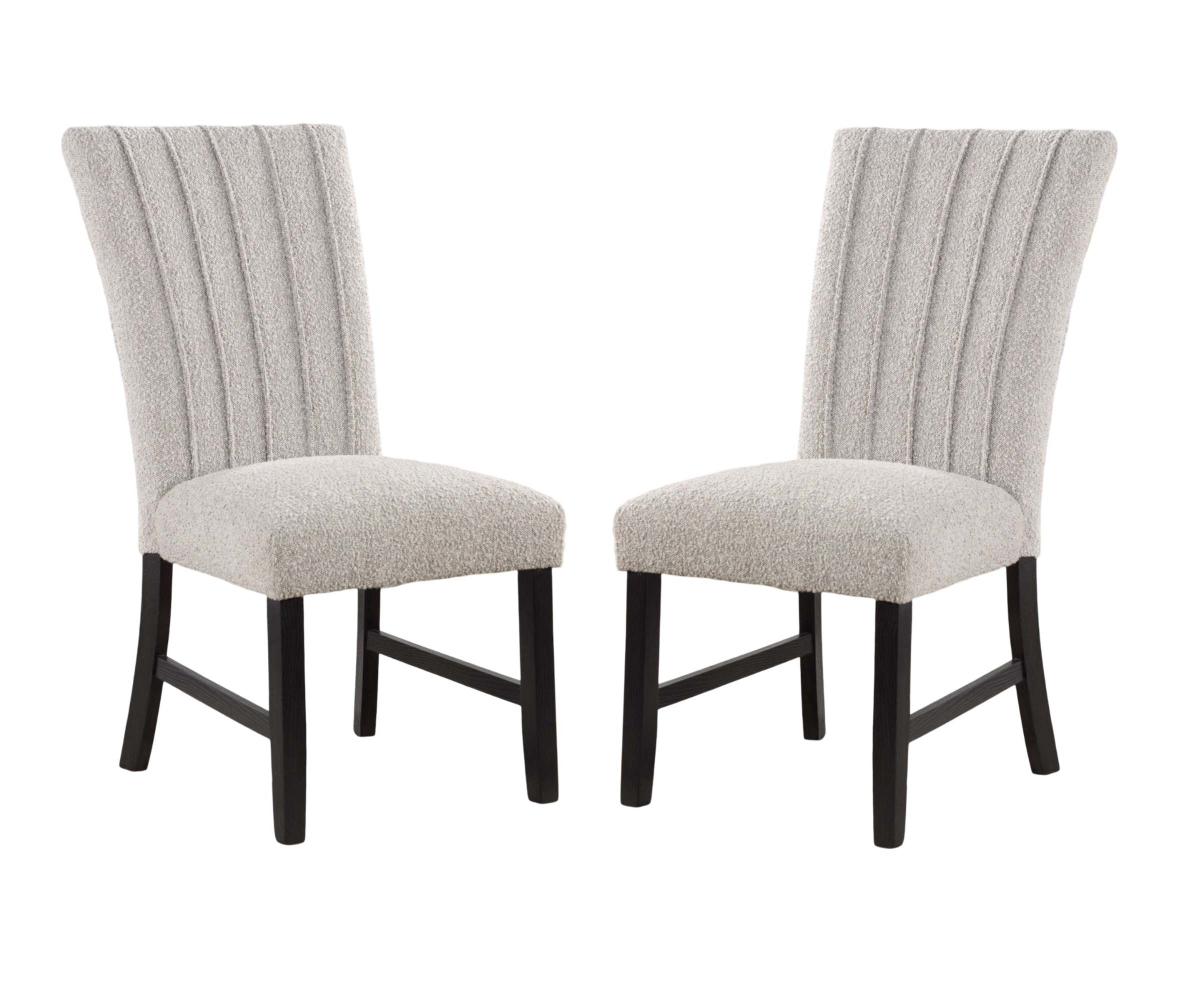 Wildon Home® Transitional Side Chairs (set Of 2) - Boucle Upholstery ...