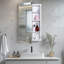 Ebern Designs Chouhan, miroir biseauté et tablettes réglables pour la salle de bain, encastrées ou en surface.-278446481-277795513-277795512