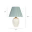 Lampe de table plissée 1 lumière Ravenna-102300343