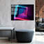 Superbe peinture murale en verre trempé 27,6 po x 39,4 po | 100% verre trempé, épaisseur: 0,16 pouce | Décoration élégante pour le salon ou le bureau, durable et facile à nettoyer, idée de cadeau parfaite