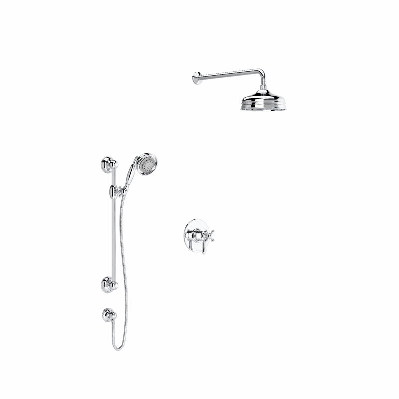 Arcana Thermostatic Shower Faucet with Rough-in Valve, Polished Chrome