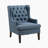 Keisha 29" Traditional Wingback Accent Chair with Textured Fabric Upholstery, Button-Tufted Back & Foam Cushioned Seat-1295296724