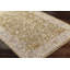 Tapis oriental en polyester tissé à la machine Bower en olive / crème / brun foncé-1234075848