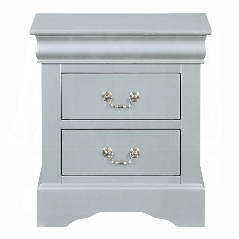Louis Philippe Nightstand, Silver