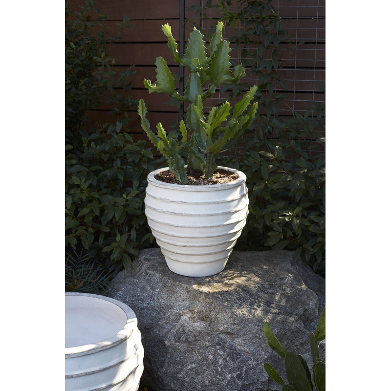 Ceramic Pot Planter, 10.5" H x 11.25" W x 11.25" D