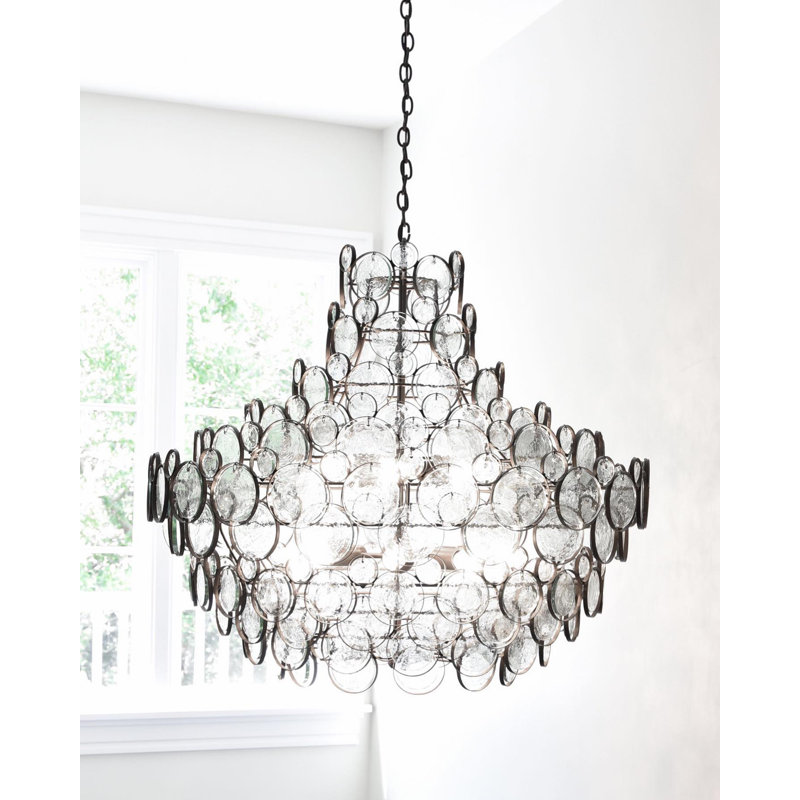 Lustre spectaculaire à niveaux 12 lumières Galahad