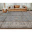Tapis bleu clair et ivoire noué à la main de haute qualité