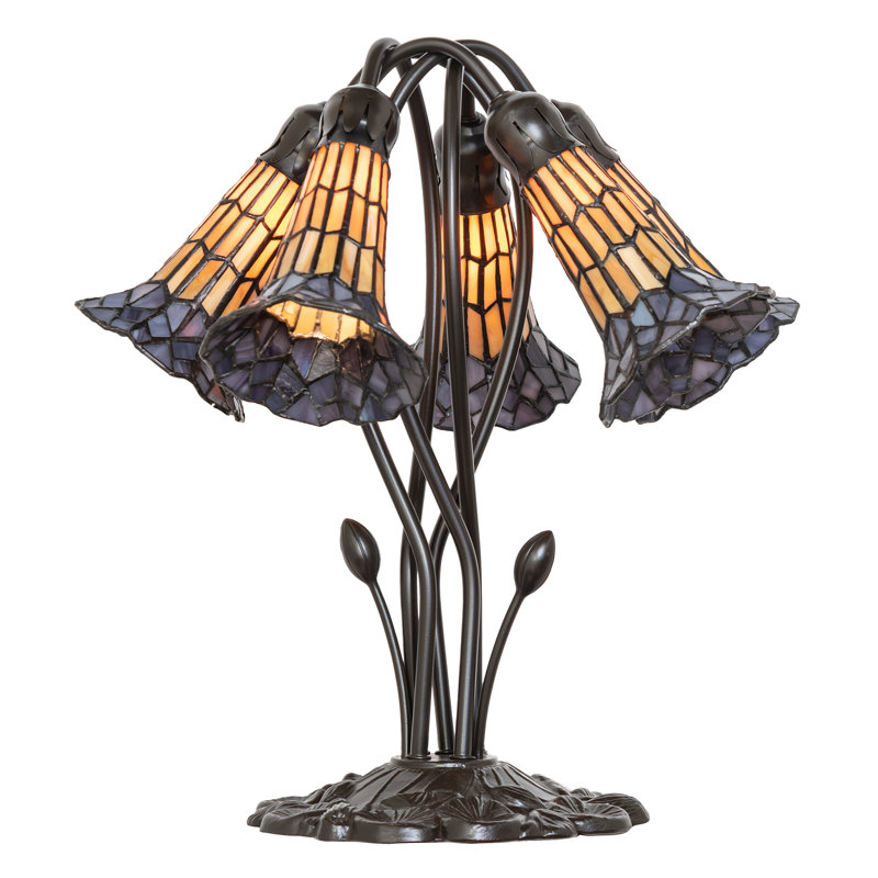 Table Lamp, Purple/Amber
