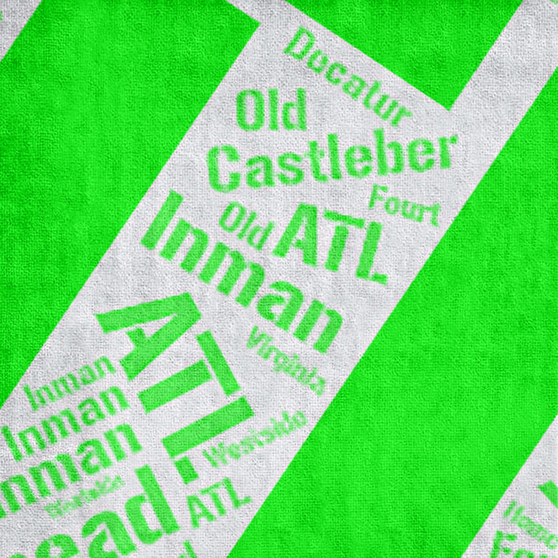 Bath Towel, Green, Poly/Cotton, Atlanta