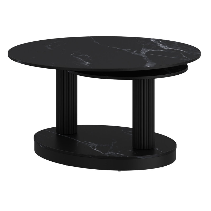 Table basse noire Steven, Noir