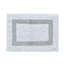 Ensemble de tapis pour salle de bain 2 pièces 100% coton 2370 g / m² Broshouse, tapis de salle de bain touffeté ultra moelleux, super absorbant certifié OEKO-TEX®, réversible, lavable à la machine, confort semblable au spa, blanc / bleu-1961748644-1922298096