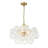 Macosh 3 - Light Textured Glass Bubble Chandelier
