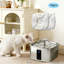 Lot de 16 filtres pour fontaine à eau pour animaux avec 16 éponges, remplacement triple couche pour distributeurs 2 L/2,8 L/4 L
