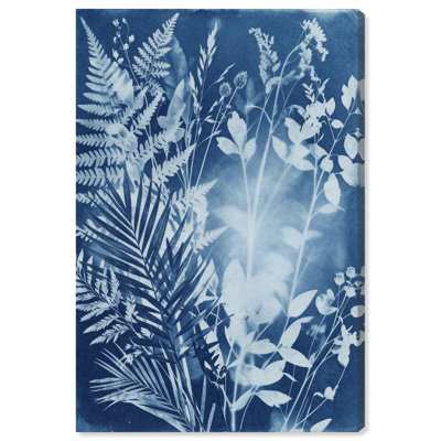 Blue Foliage II Print by Oliver Gal