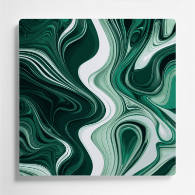 Digital Abstraction 63 Green Metal Wall Art