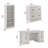Raker 4 Piece Executive Desk Office Set-1706992080