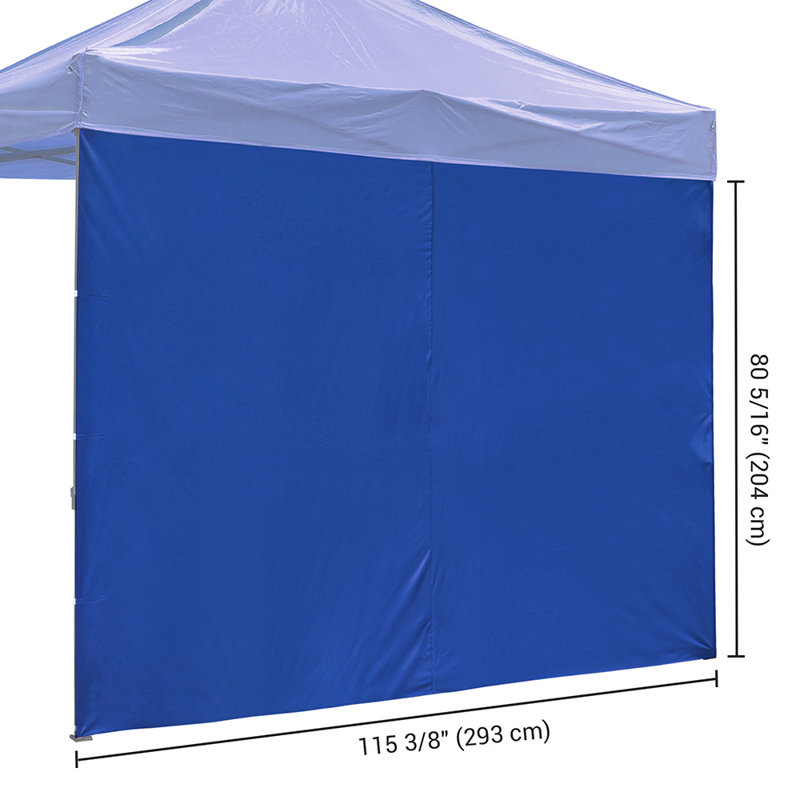 Paroi latérale, H 114,96 po x l 78,74 po x P 0,39 po, Bleu