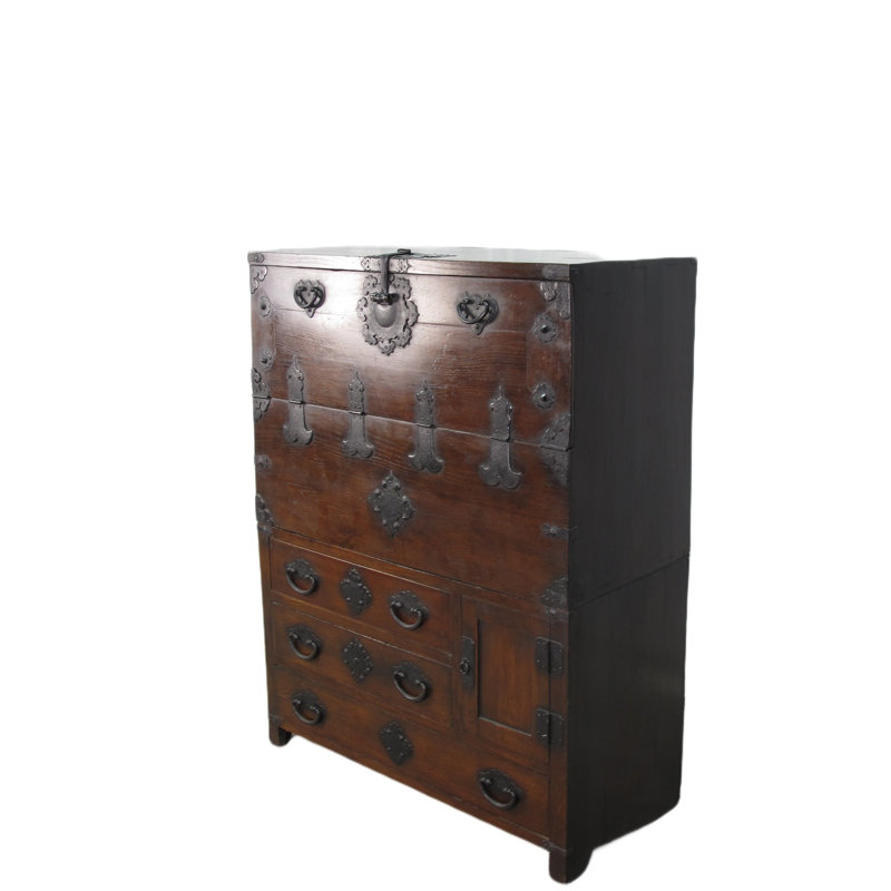 Asian Classic Solid Wood Accent Chest