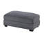 Repose-pieds cocktail Lomi, velours côtelé, pieds noirs, 45 po x 28 po-111572334