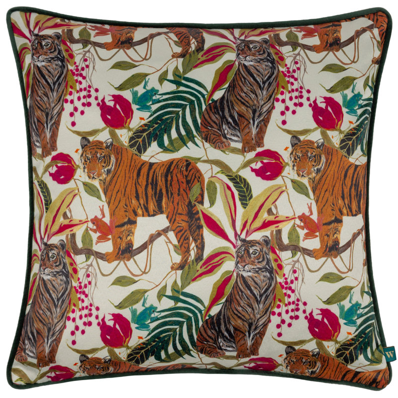 Square Cushion, Ivory, Feather