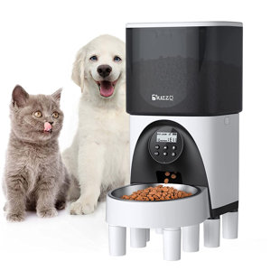 Large Pet Feeder Automatic Drinking Fountain and Food Bowl Pet Water  Dispenser with Mouth Separator
