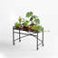Wixon roulant en métal avec roues, table de présentation robuste pour plantes d'intérieur / extérieur