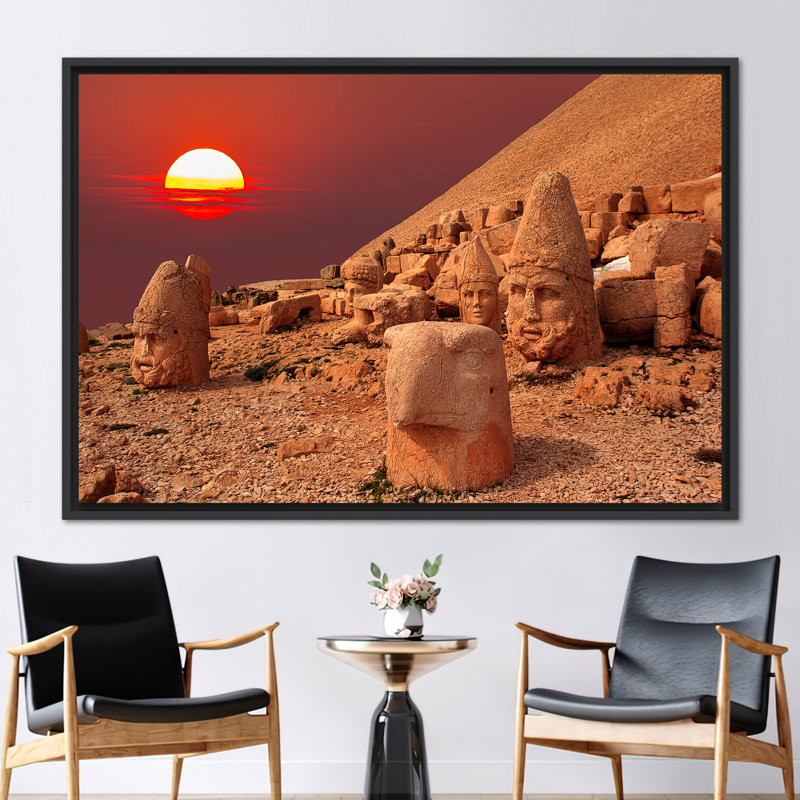 Print on Canvas, 50 cm H x 70 cm W, Black Floater Framed