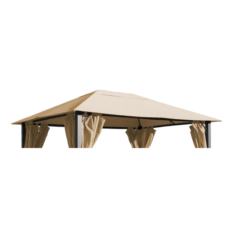 Commodore Dakota Fields Plastic Replacement Canopy for Gazebo, Sand