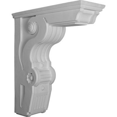 Endurathane Large Giana Corbel, 8 1/2"W x 22 1/2"D x 26"H, Factory Primed (4-Pack)