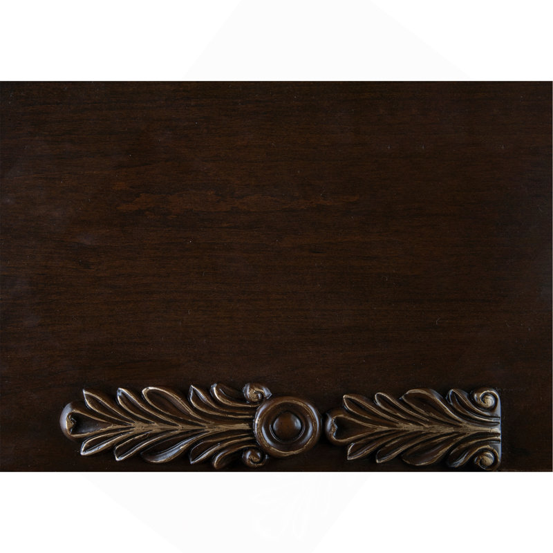 Finition cerisier formelle traditionnelle de luxe avec plateau en marbre 1Pc