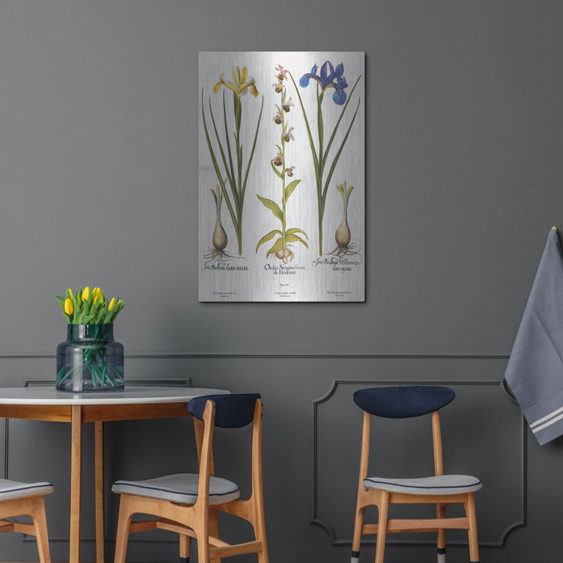 «Orchids» par Art Licensing Studio, art mural en métal de luxe, 24 po x 36 po, H 36 po x l 24 po