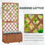 Outsunny 45L Garden Planter with Trellis-67202455