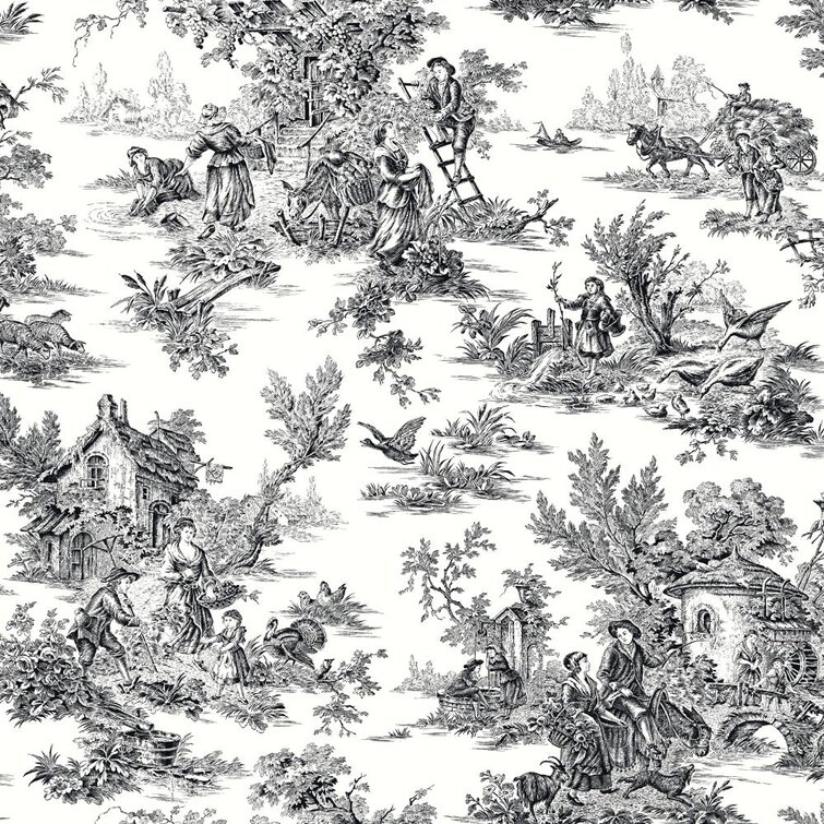 Brooklyn Toile wallpaper is a modern take on toile by Flavor Paper  Urban  Source
