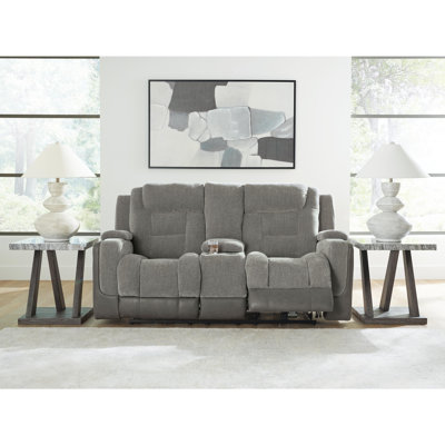 Causeuse inclinable électrique avec console